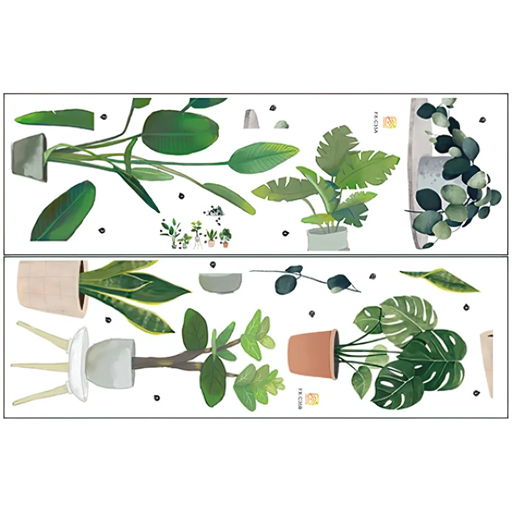 

Wall Potted Sticker Decal Stickers Decals Decorative Wallpaper Nursery Decor Home S Room Adhesive Baby Pattern Living Girl