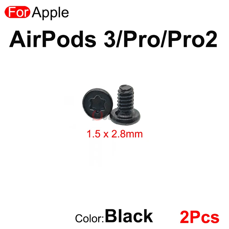 Aocarmo 2 шт.лот для AirPods 3 Pro Pro2 A2897 A2566 A2190 A3049 чехол для зарядки аккумулятора, отсек, винты порта зарядного устройства (art.: 3920cbcc77922) - 3920cbcc77922