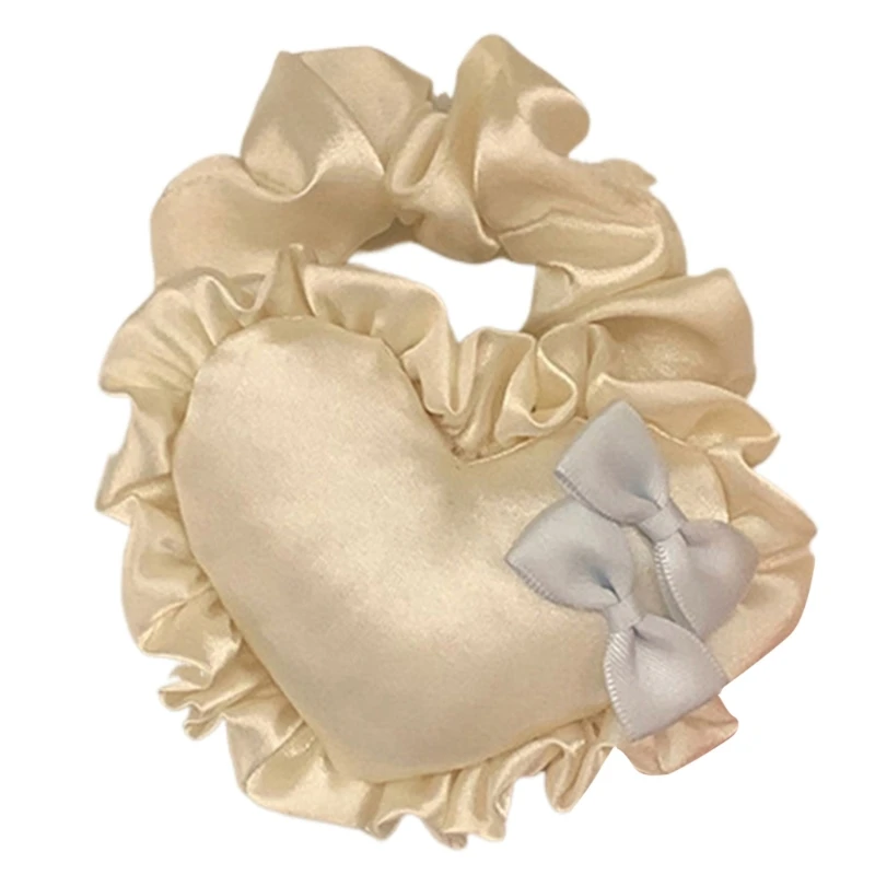 Женская эластичная резинка для волос в форме сердца/бантом веревка не повредит