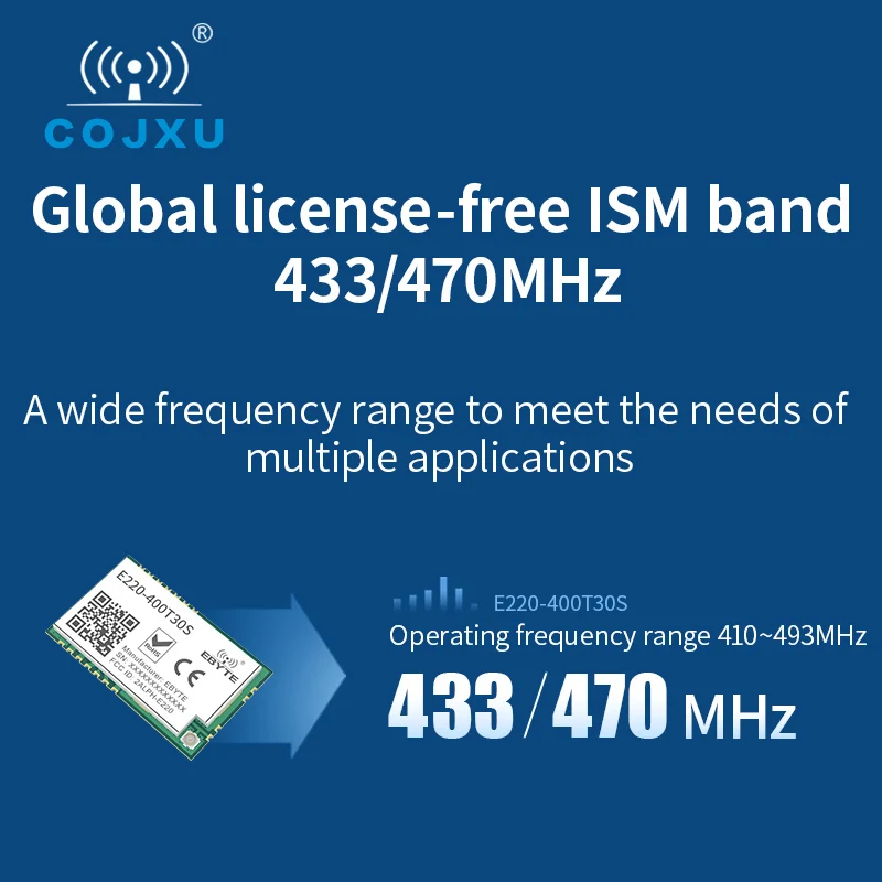 COJXU 5X LLCC68 433~477MHz LoRa Module 30dBm10Km Long Range Wireless Transceiver Receiver for Smart Home With RSSI WOR Watchdog - купить по