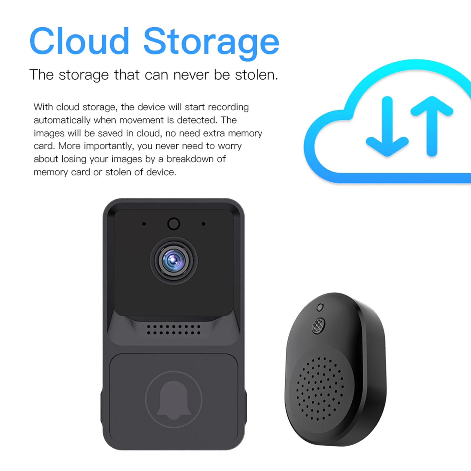 

Smart Wireless Video Doorbell Digital Visual Intercom WIFI Door Bell Waterproof Electronic Doorman Home Security Camera