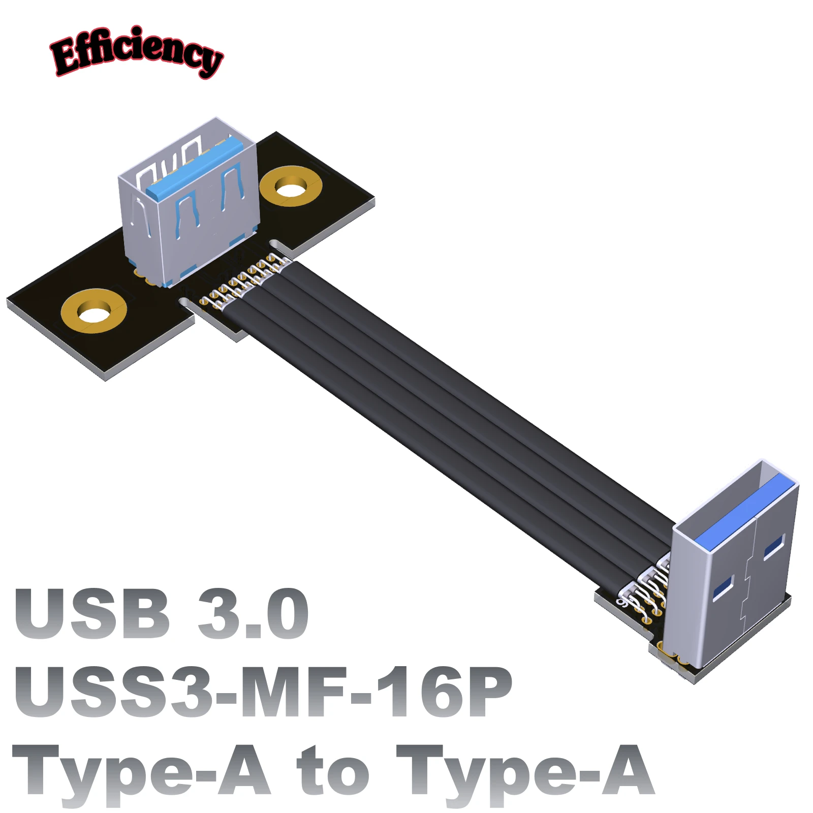 

Удлинительный экран интерфейса USB3.0 Type-A, экран с защитным штекером и гнездом, передний угол главной платы с отверстием для винта