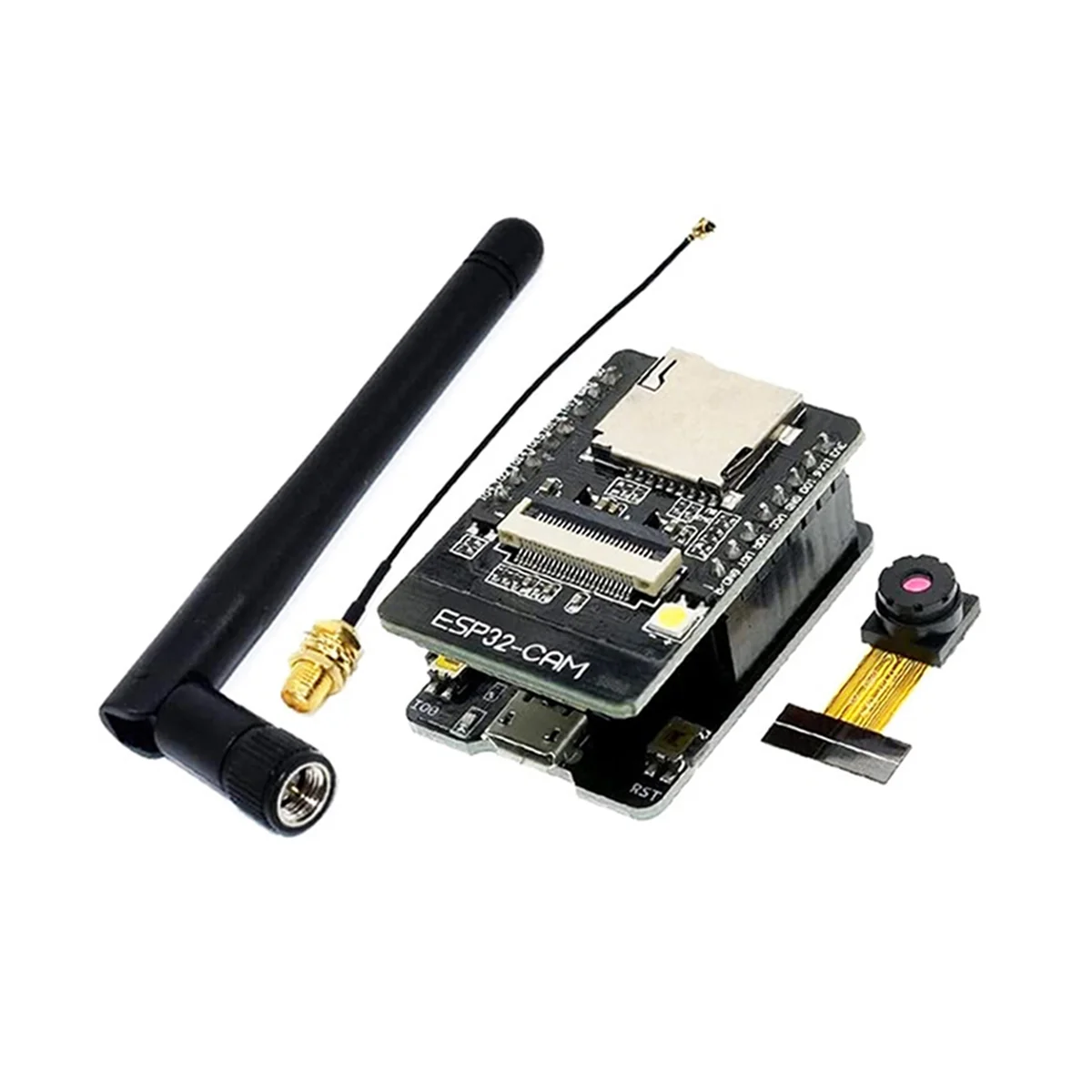 

ESP32-CAM WiFi + Bluetooth Module Camera Module Development Board ESP32 with Camera Module OV2640 2MP for Arduino1