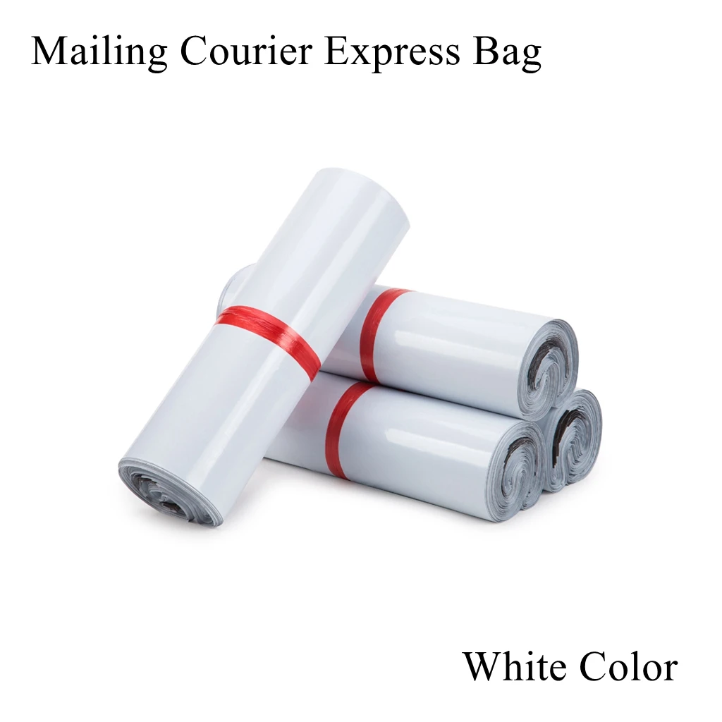 

White Courier Bag Express Poly Mailer Mailing Envelope Storage Self Adhesive Seal Waterproof PE Plastic Pouch Packing Packaging