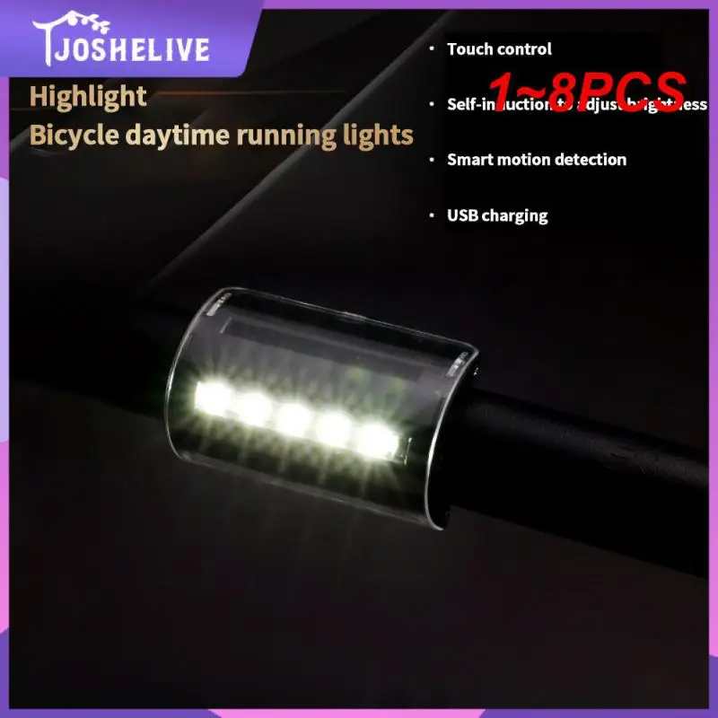 

Задний фонарь, USB зарядка, умный Горный Дорожный велосипед, автоматический индукционный старт и остановка, сенсорное управление, 1 ~ 8 шт.