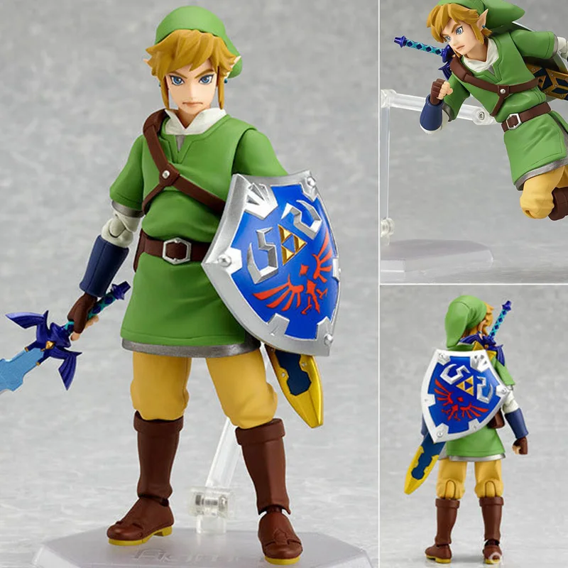 Фигурка Figma 153 Sky Sword Link Zelda Коллекционная модель игрушка в подарок - купить по
