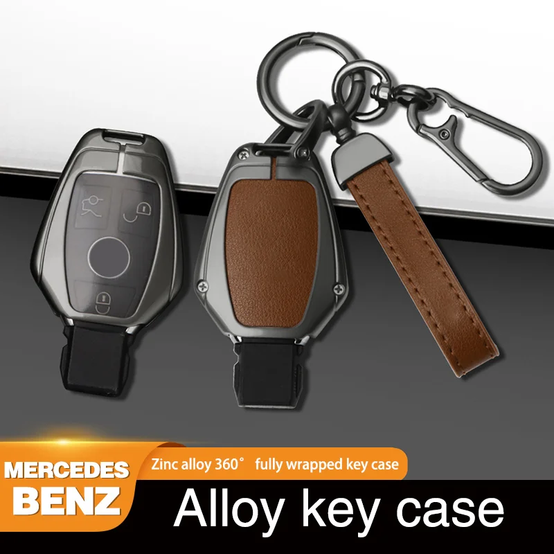 

Car Key Case Cover Key Bag For Mercedes Benz A B C S Class AMG GLA CLA GLC W176 W221 W204 W205 Accessories Holder Shell Keychain