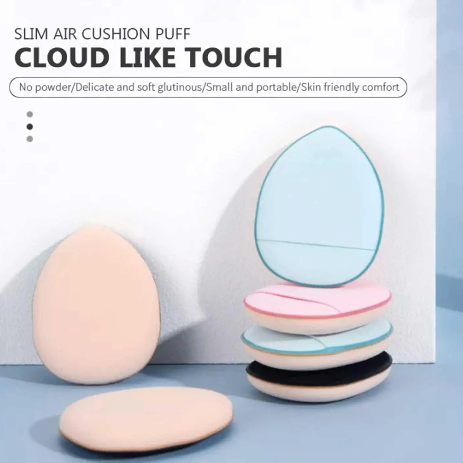 

Mini Size Cosmetic Puff Finger Shape Thumb Air Cushion Sponge Concealer Highlighter Blender Undereye Makeup Puff Tools