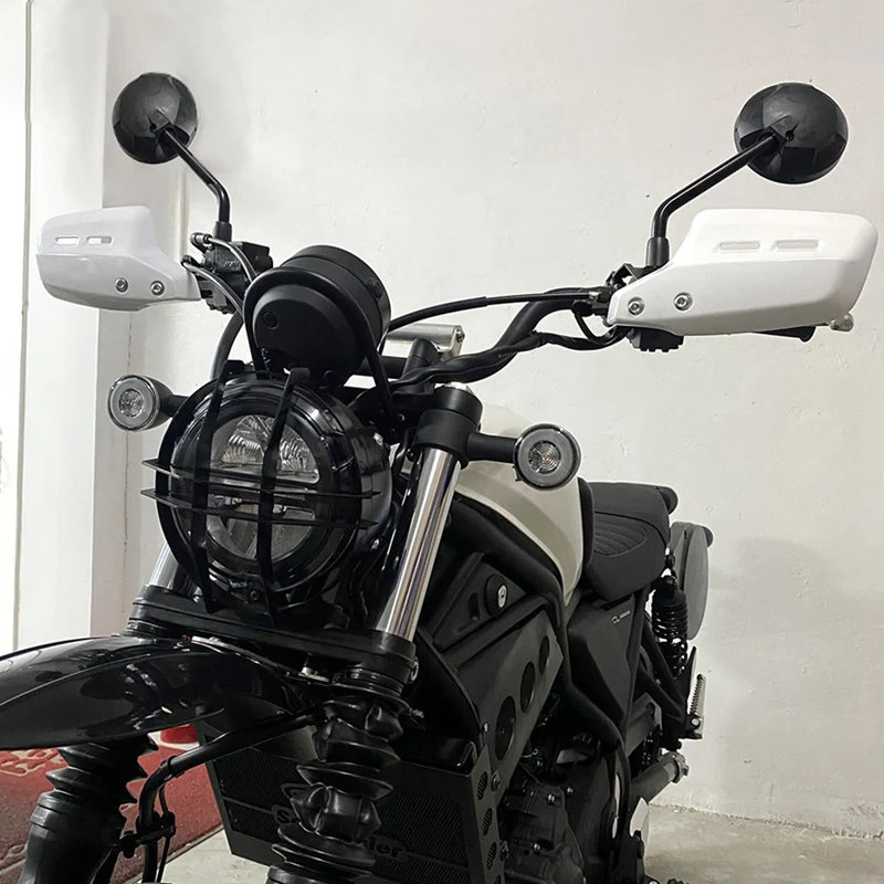 Motorcycle Handguards Hand Guards Protectors Parts For Honda CL500 Cl250 Cl500 2023 2024(White)