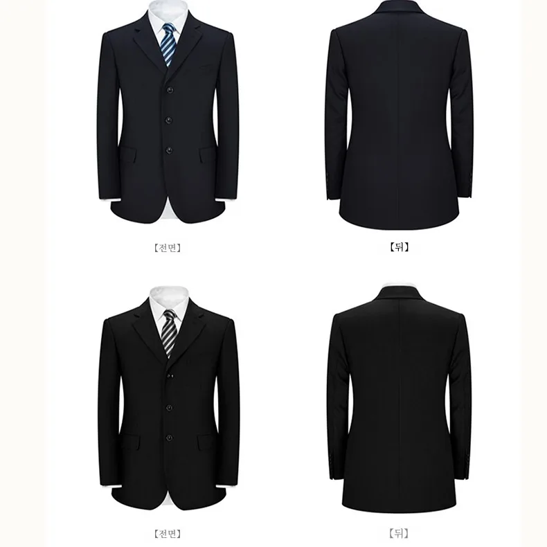 Suit Men's Middle-Aged and Elderly Three Buckles Top Single Casual Business Plus size Dad Small