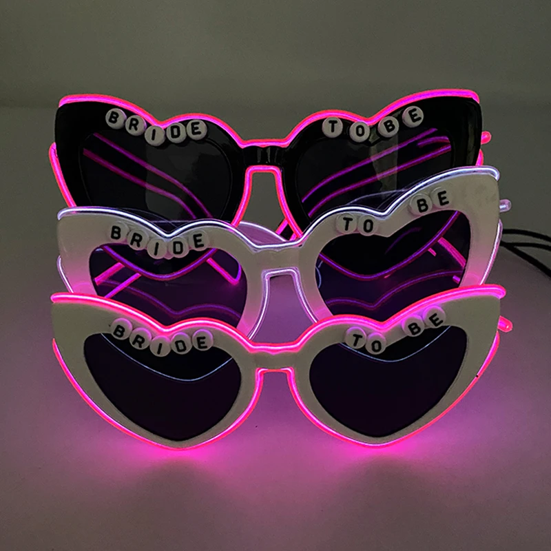 Светодиодные очки светящиеся для невесты чтобы быть/только женатых в форме