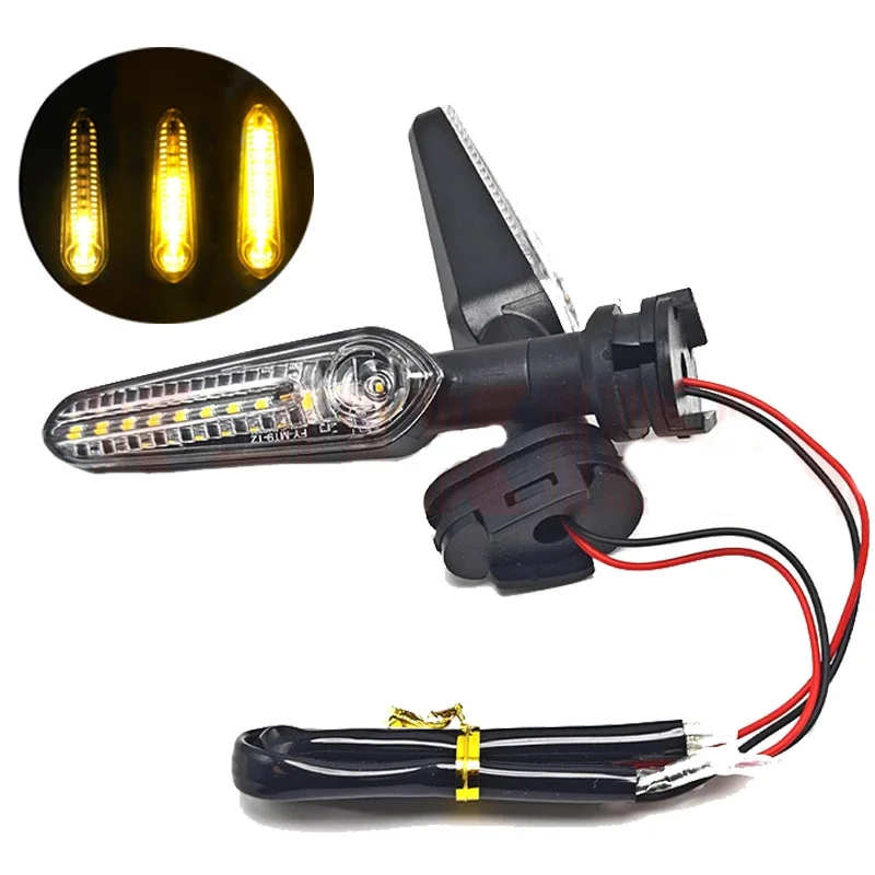 Фото Светодиодные указатели поворота для Yamaha MT07, Tenere 700, XJ6, FZ6, MT09, Tracker 900, MT10, MT03, FZ25, индикаторные лампы №3