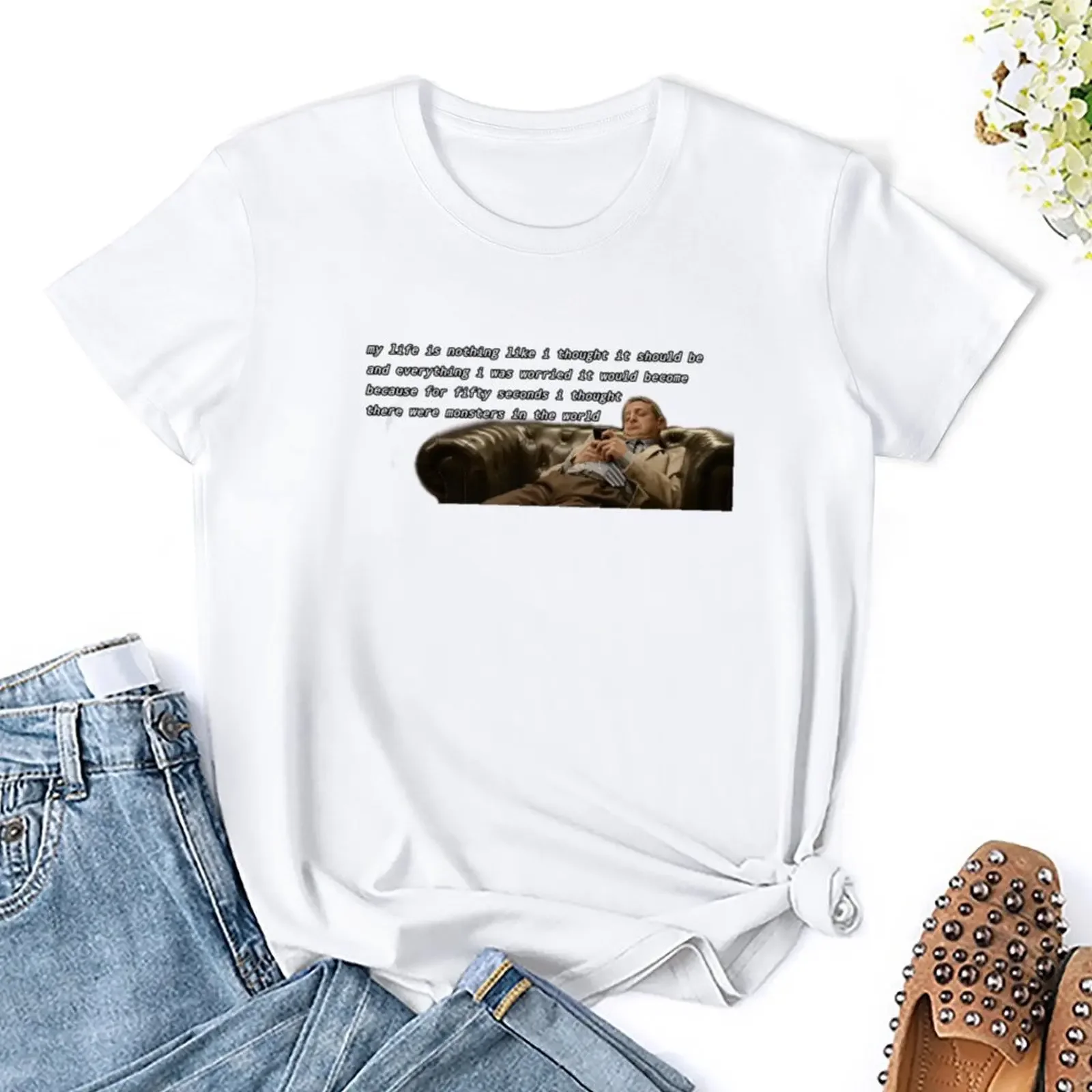 what have they done to us?? T-shirt Short sleeve tee cute tops oversized korean Women's clothes