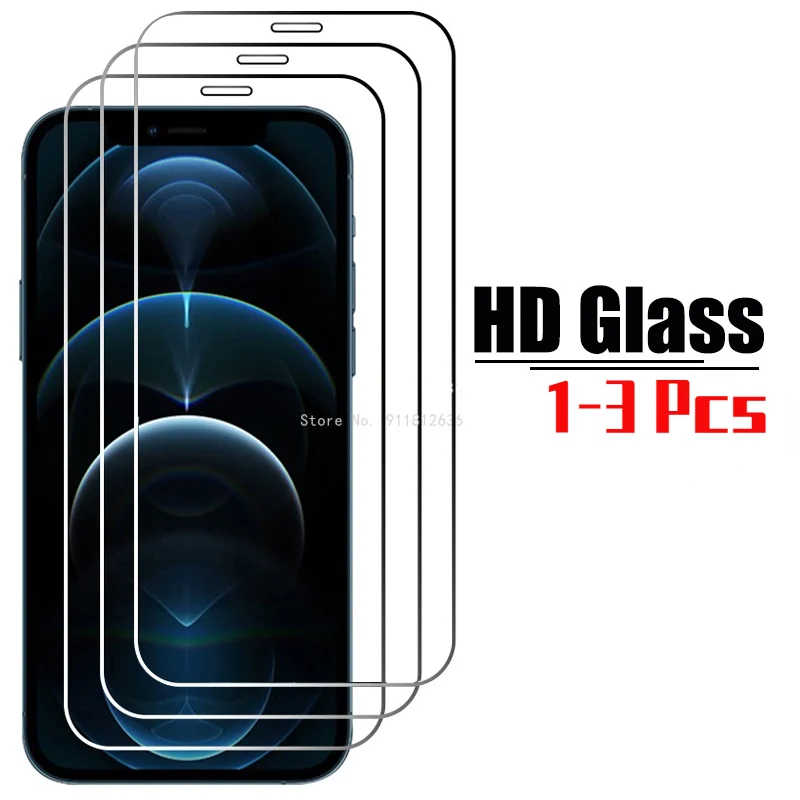 

1-3 шт. HD пленка Защитное стекло для iPhone X XS Max XR 11 Pro 12 Mini Закаленное Защитное стекло для iPhone 6 6S 7 8 Plus SE 2020