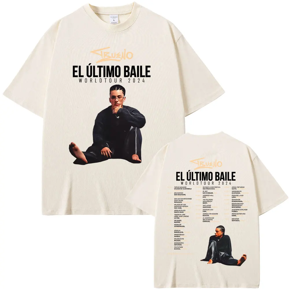 Limited Rapper Trueno El Ultimo Balie World Tour 2024 T-shirt Men Women Hip Hop Fashion Oversized T-shirts Men's Casual T Shirts