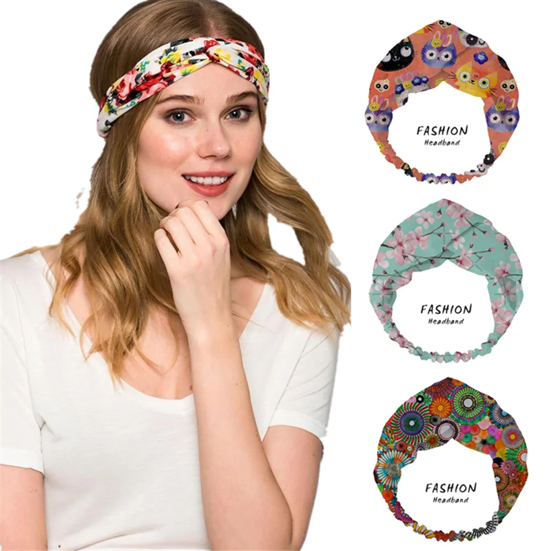 

Женская и Женская регулируемая повязка на голову с рисунком