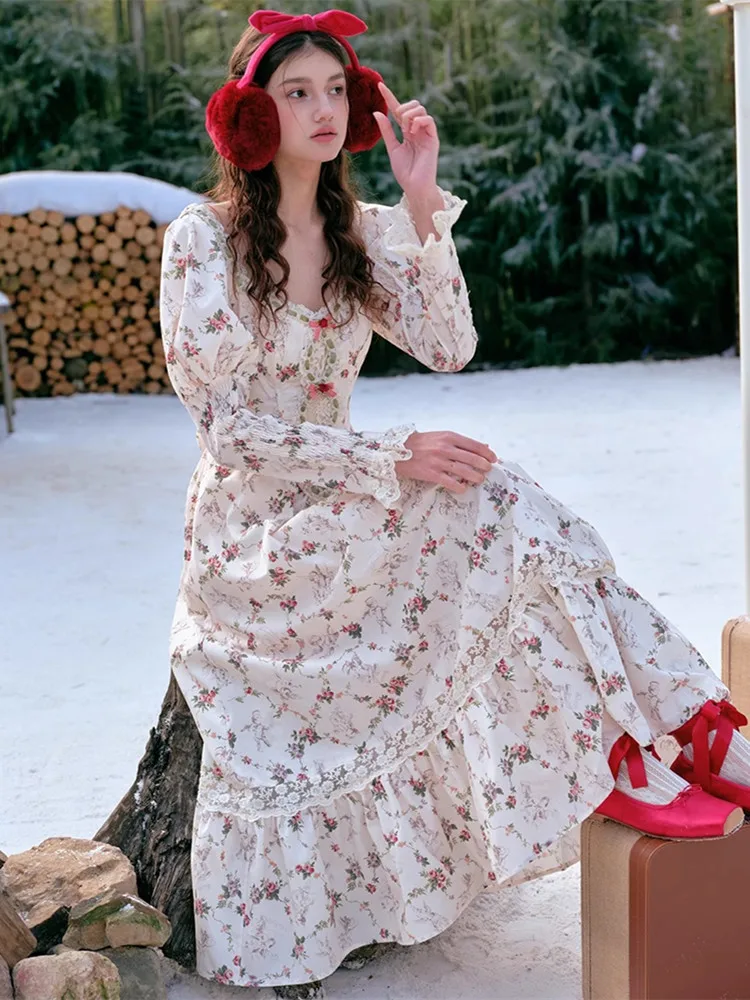 Женское платье AIGYPTOS цветочный принт полиэстер хлопок