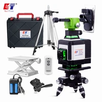 kaitian 16 lines 4d laser level electronic automatic horizontalvertical super powerful remote control green level lasers tripod
