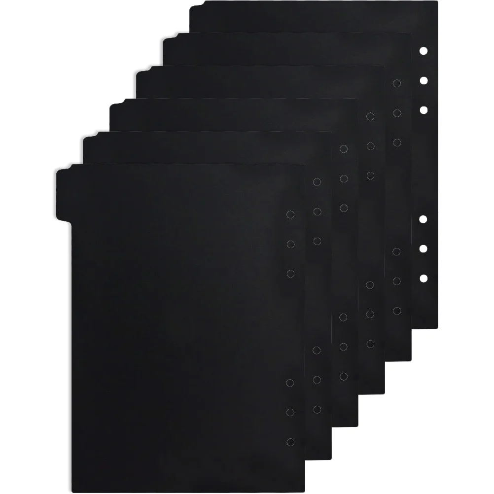 

6 Pcs A5 Notebooks Notepad Dividers Aesthetic Binder Index Paper Loose-leaf Page Markers Colored Agenda 2023/24