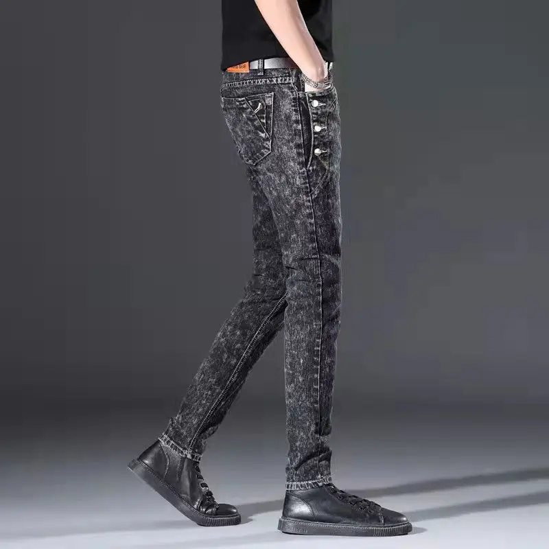2022 new arrival high quality slim fit jeans men,Fashion Classic Denim Skinny Jeans Male men's casual High Quality Trousers