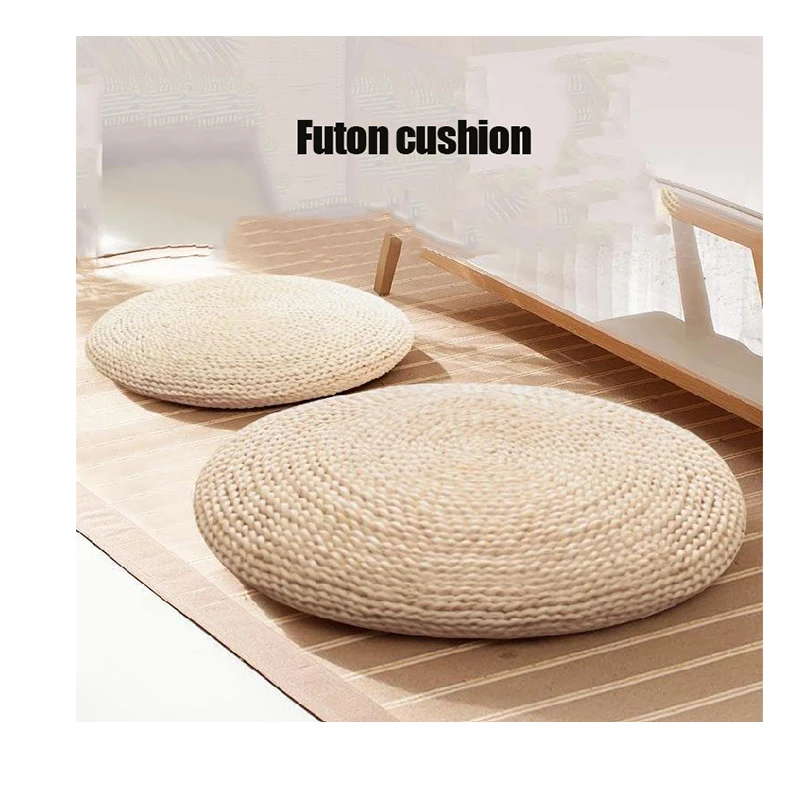 

Handmade Corn Skin Yoga Floating Window Cushion Japanese Straw FUTON
