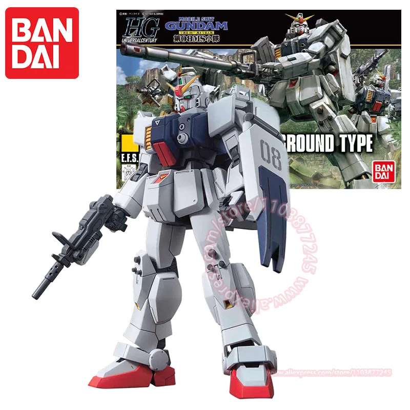 MOBILE SUIT BANDAI RX-79G GUNDAM GROUND TYPE HGUC 1/144 Новое издание 08MS Team Модная фигурка Настольный