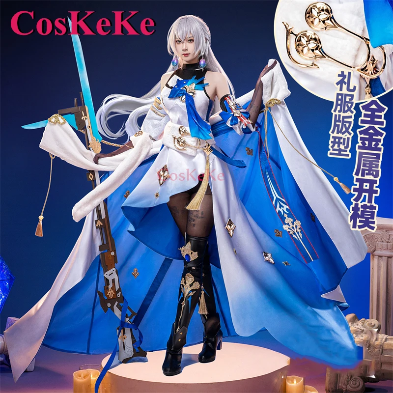 

CosKeKe Bronya Rand Cosplay Game Honkai: Star Rail Costume Gorgeous Sweet Battle Uniform Halloween Party Role Play Clothing S-XL