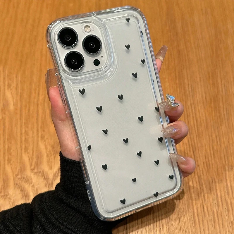 Белый маленький прозрачный чехол для телефона Samsung Galaxy A55 A54 A15 A14 A34 A35 A52 A53 S24 S22 Ultra