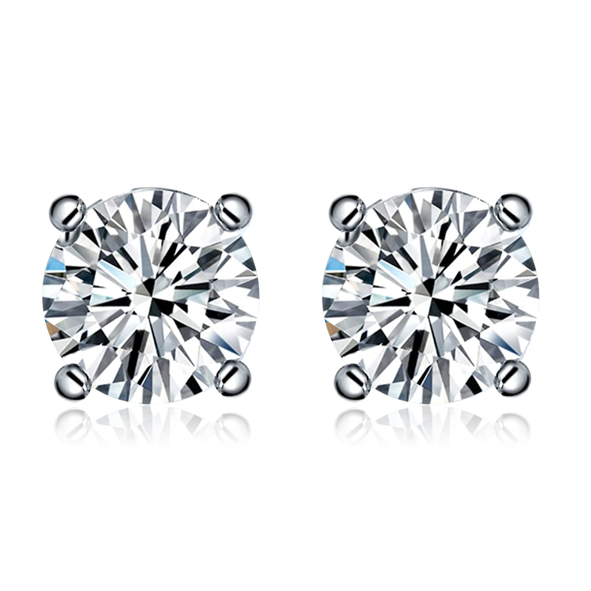 

Kolmnurk Real Moissanite Earrings 100% 925 Sterling Silver Earrings Fashion Charm Jewelry Women Gift