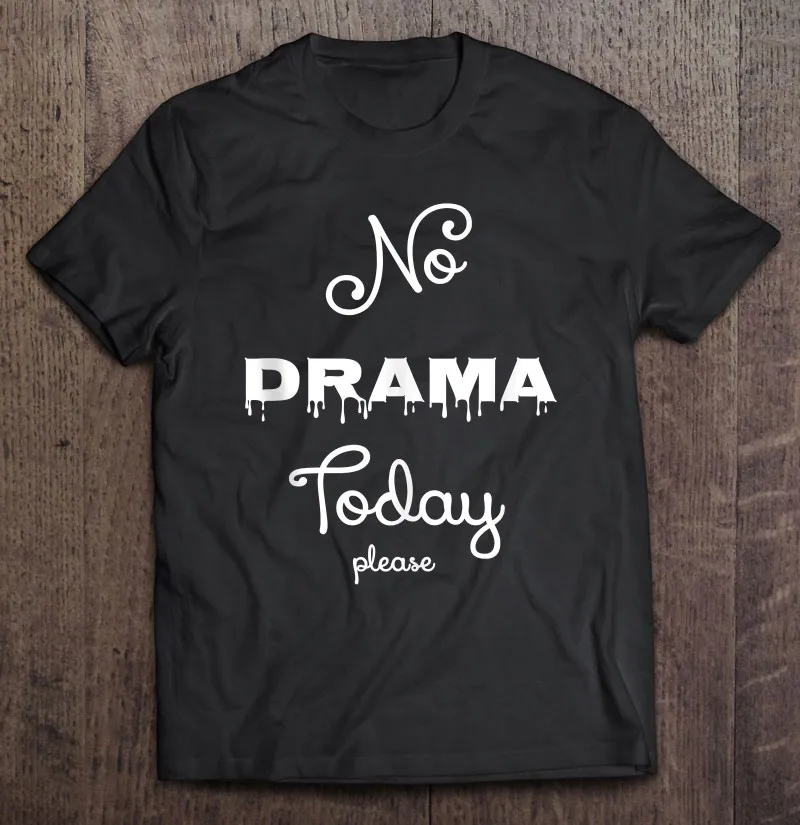 

Футболка мужская оверсайз с надписью «No Drama Today»