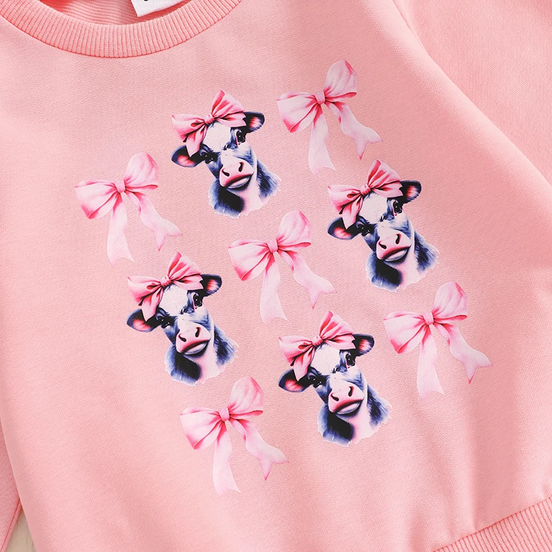 Милая одежда для маленьких девочек: толстовка с длинными рукавами и эластичными