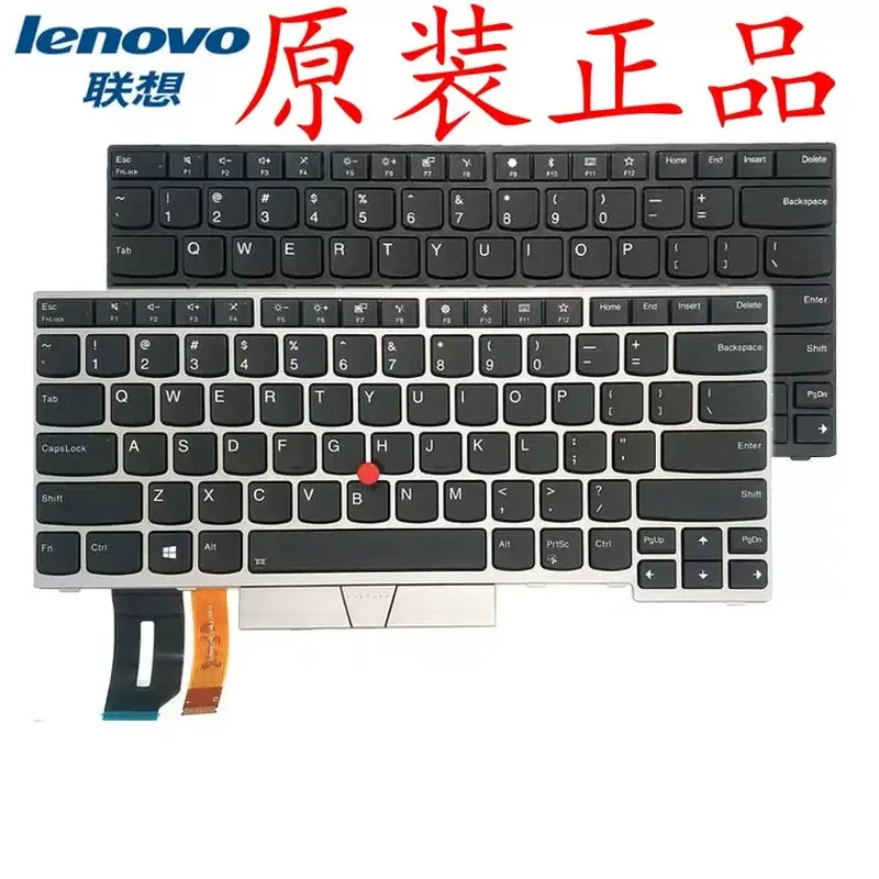 Фото Новая клавиатура с подсветкой для Lenovo ThinkPad E480 T480S L380 L480 E490 T490 R480 №1
