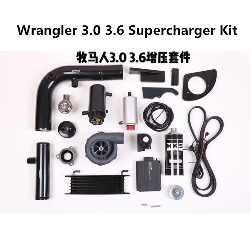 

Supercharger kit is suitable for Wrangler 3.0L 3.6L 3.8L V6 naturally aspirated vehicle plus modified HKS supercharger