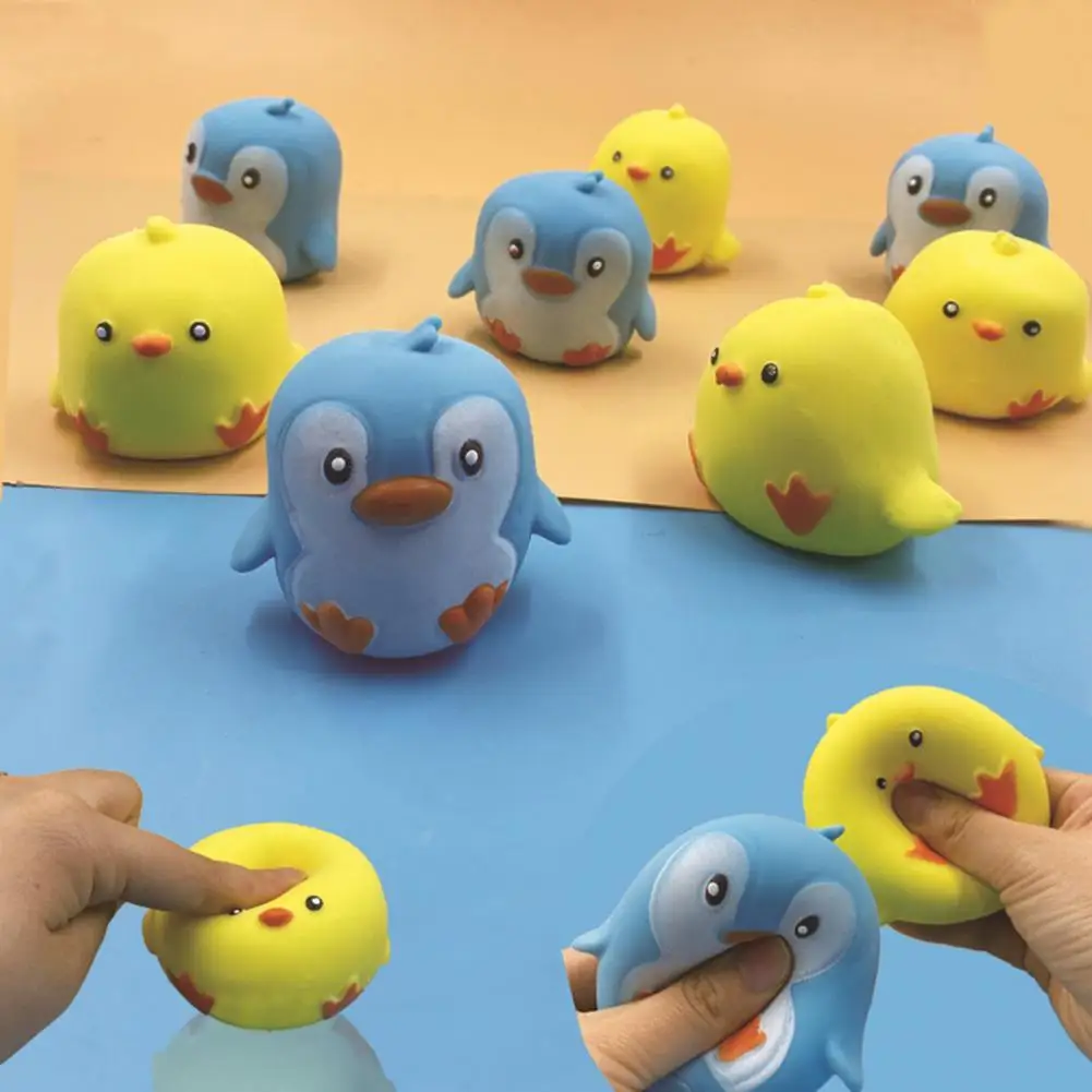 

Полезная игрушка-сжималка с животными, медленно восстанавливающая форму расстегивающаяся игрушка-Пингвин, сжимаемая игрушка-сжималка с се...