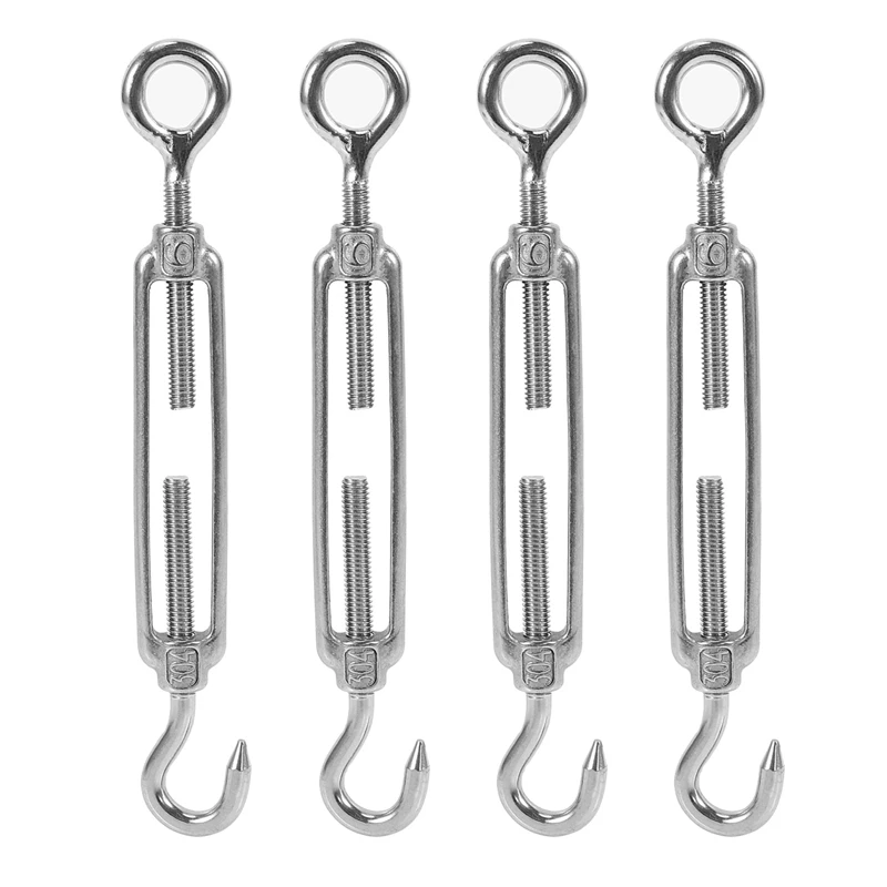 

8Pcs Turnbuckle/Tension(Eye&Hook, M6), 32-Pcs 1/8 Inch Wire Rope Cable Clip/Clamp(M3), 16-Pcs Thimble(M3)