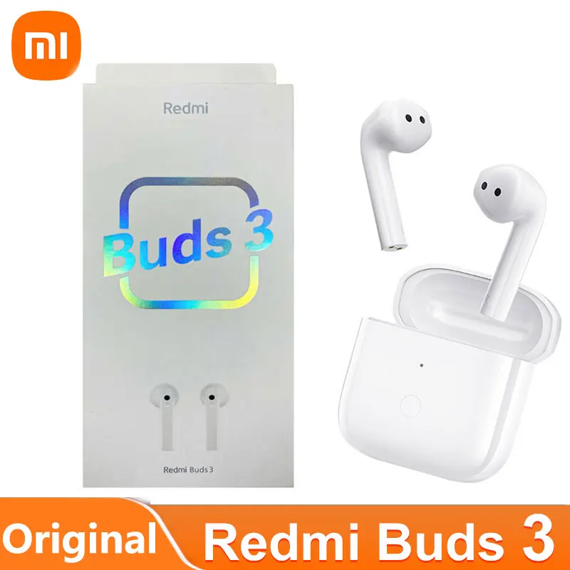 

Xiaomi Redmi Buds 3 Wireless Bluetooth TWS Earphones Dual Mic QCC 3040 Chip IP54 Waterproof Headphone Noise Cancellation Earbuds