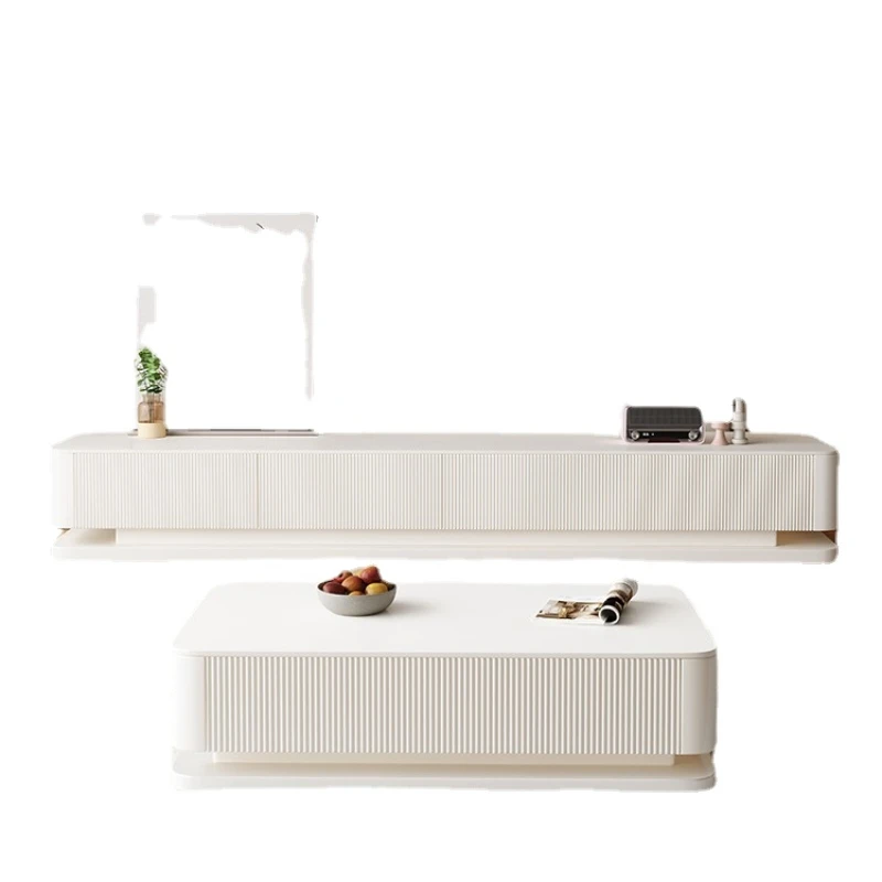 

HXL Stone Plate TV Cabinet Simple Living Room Small Apartment TV Stand Storage Locker Floor