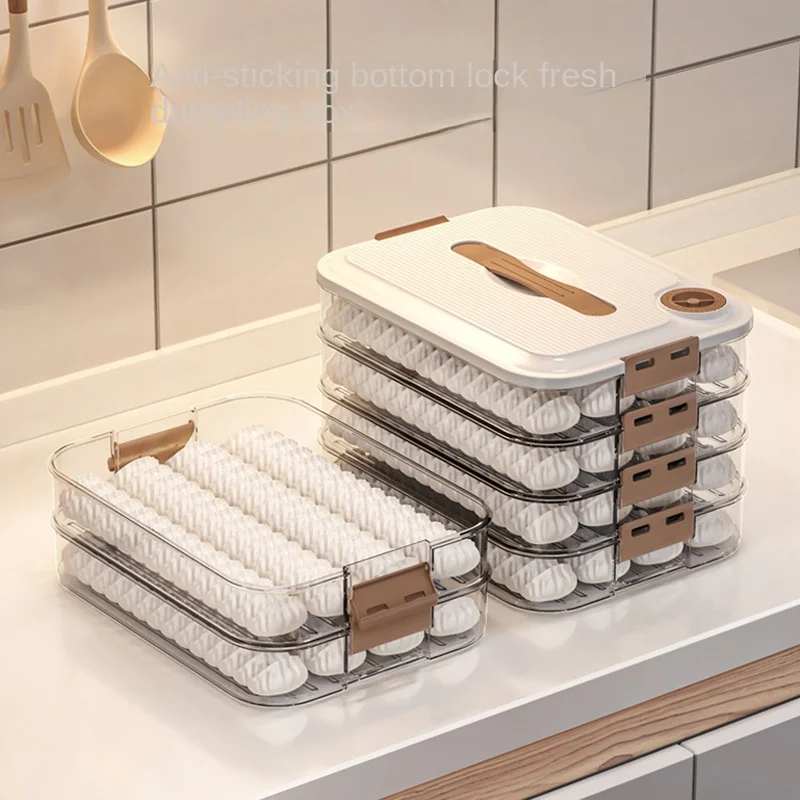 

Коробка для хранения пельменей, морозильная камера, морозильная камера, многослойная коробка wonton для пищевых продуктов, бытовая стандартная коробка