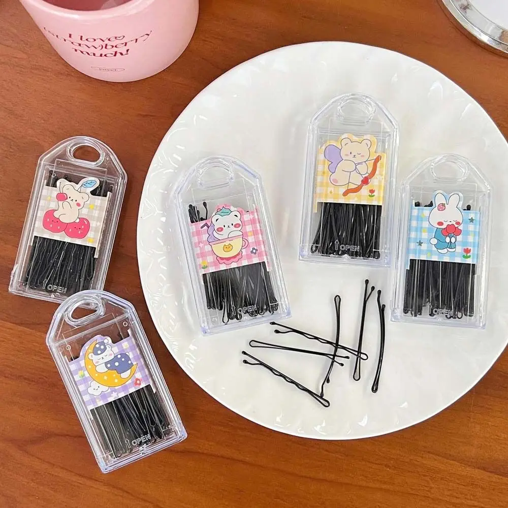 

30Pcs/set Women Hairpin Hairstyle Accessories Black Wave Flat Type Invisible Hair Pins Alloy Grips Hair Salon Hair Clip