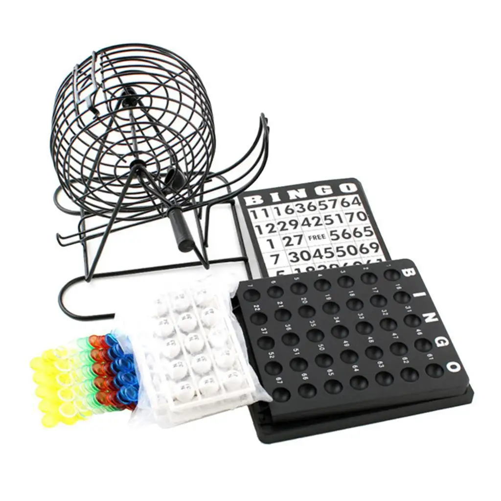 

Bingo Lottery Cage Game Traditional Drinking Bag Fillers Toy
