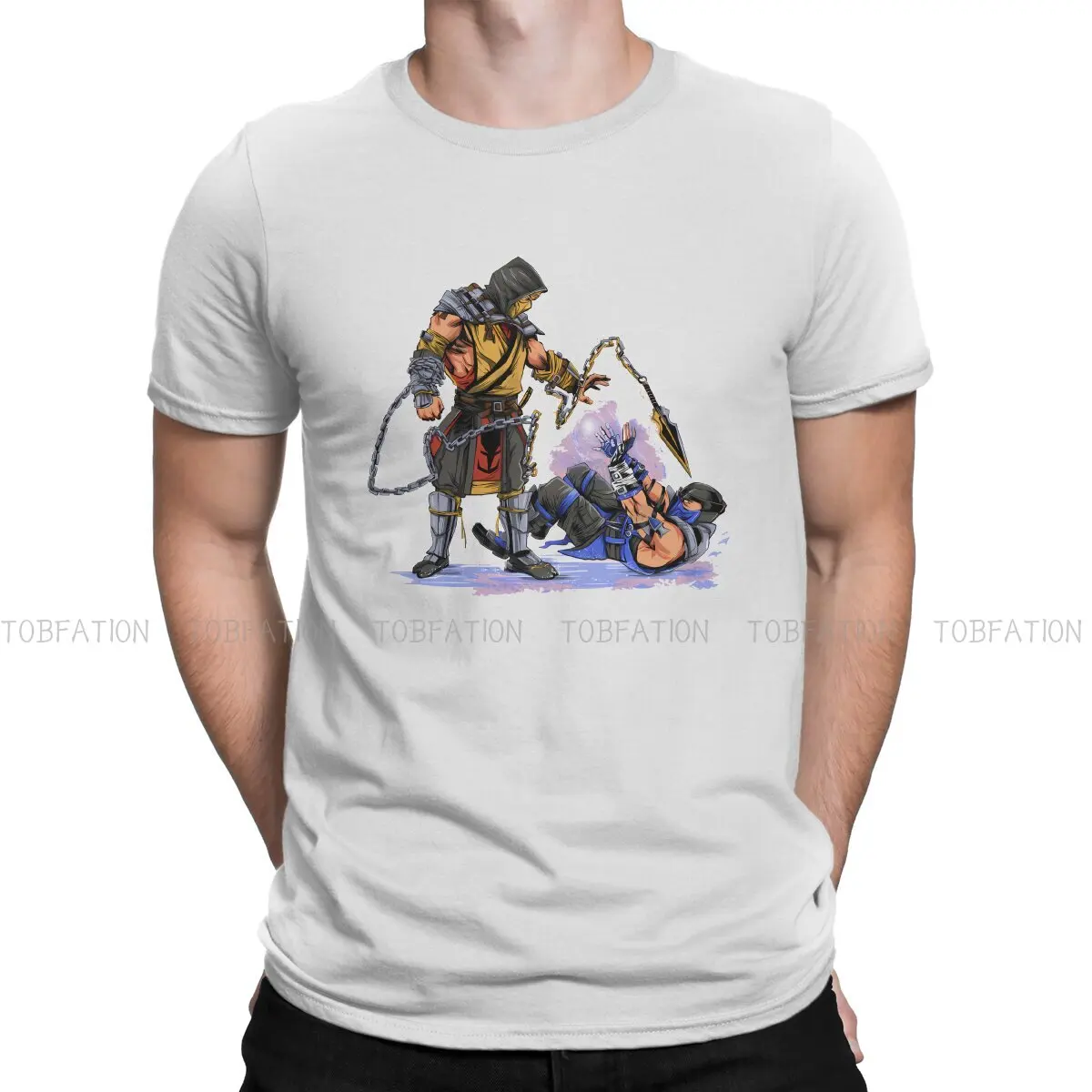 

Футболка водохранилище ниндзя, Повседневная футболка Mortal Kombat MK Midway Game Style, уличная одежда, удобная мужская футболка, уникальная Подарочная одежда