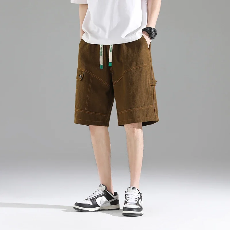 Новое поступление мужские брюки-карго корейская мода спортивные брюки свободная