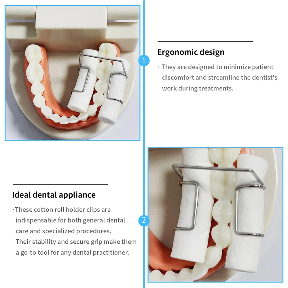 Стоматологический зажим для ватного рулона автоклавируемый держатель из