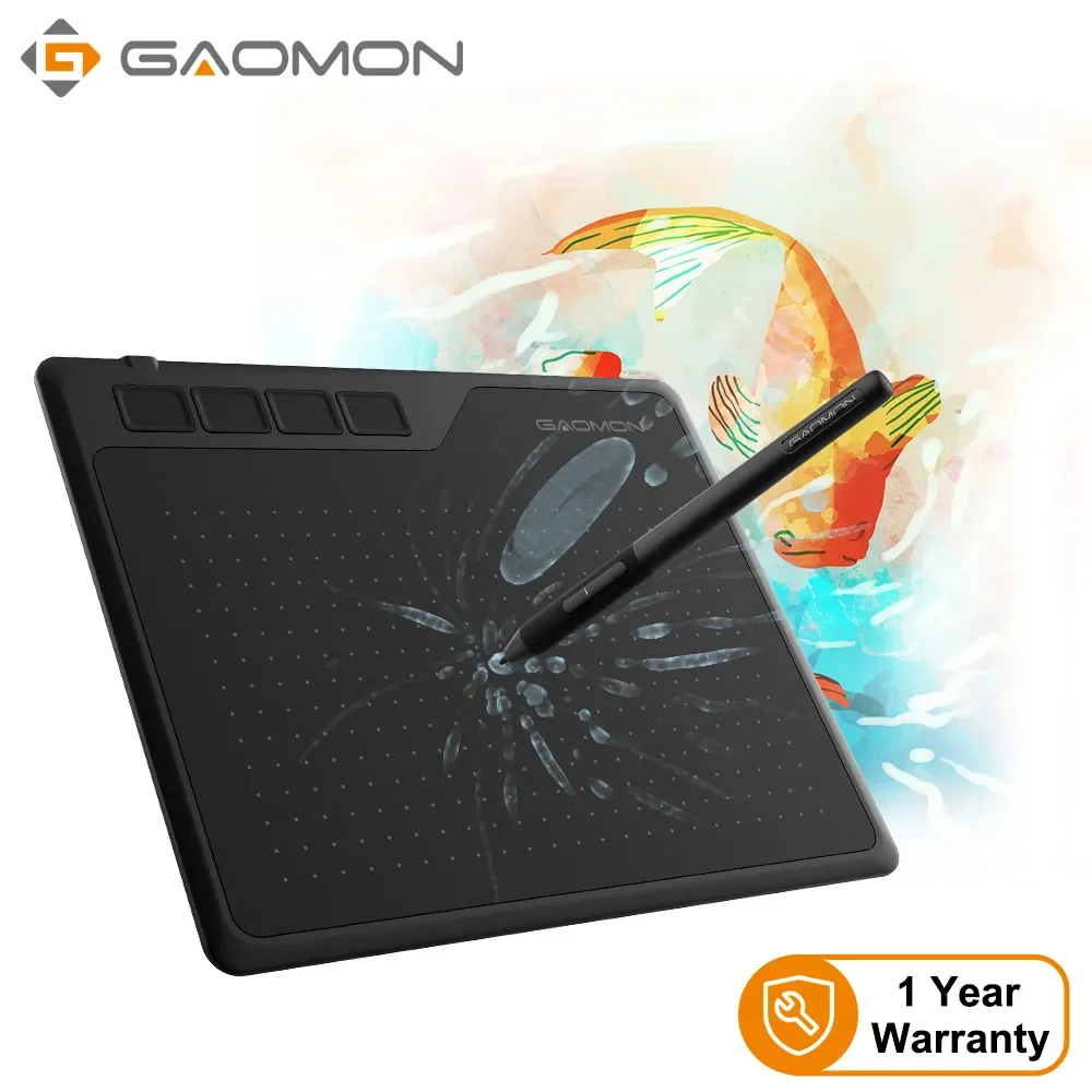 Планшет Графический GAOMON S620, 6,5x4 дюйма, с ручкой, 8192 уровня нажатия