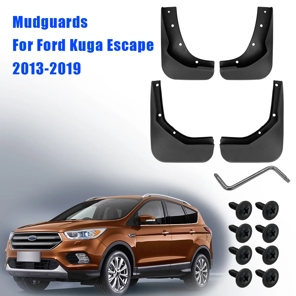 

Крыло брызговиков передние и задние брызговики для Ford Kuga Escape 2013-2019, внешние детали 4 шт./компл., автомобильные аксессуары ABS