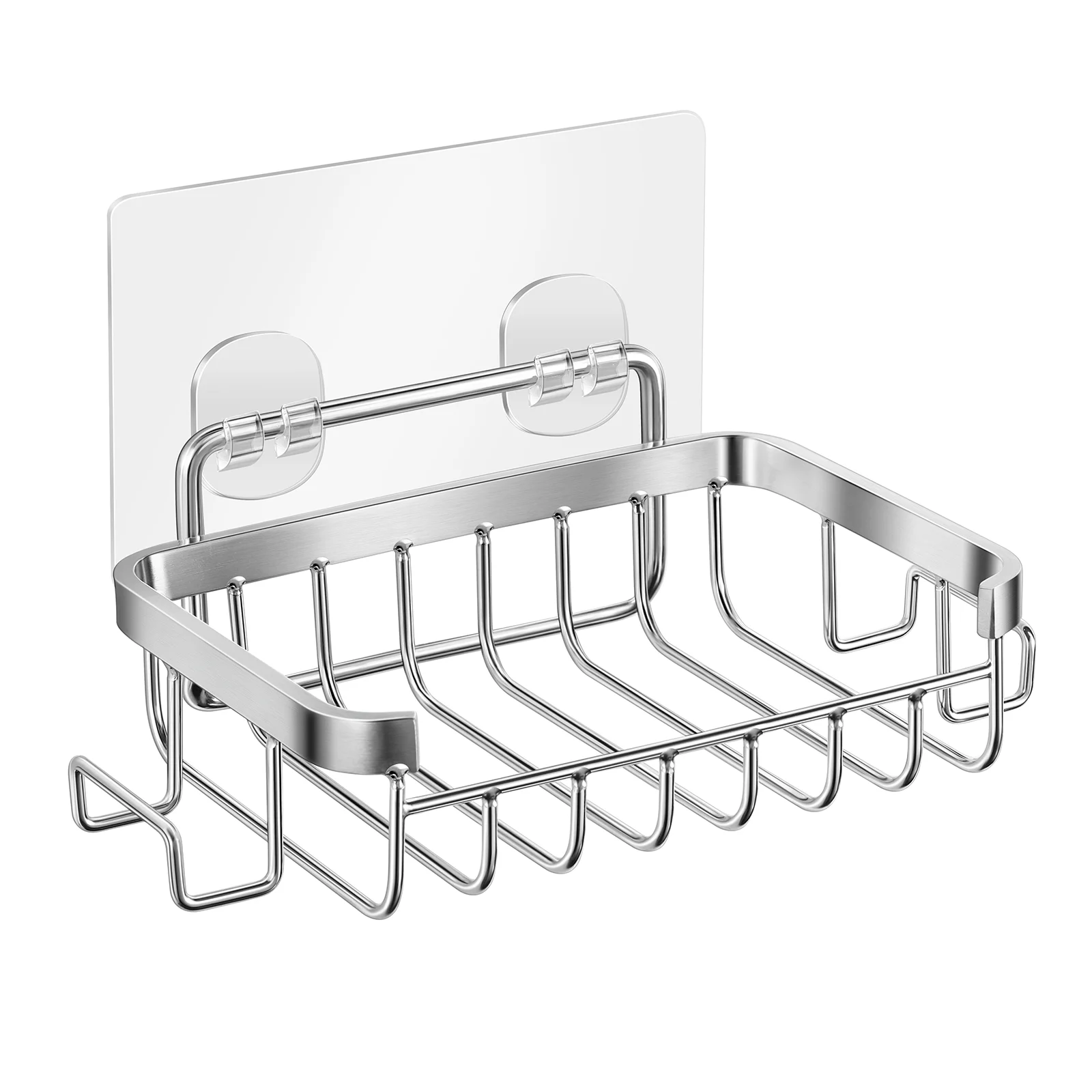 

Stainless Steel Thick Waterproof Soap Holder Soap Dish Sponge Tray for Bathroom