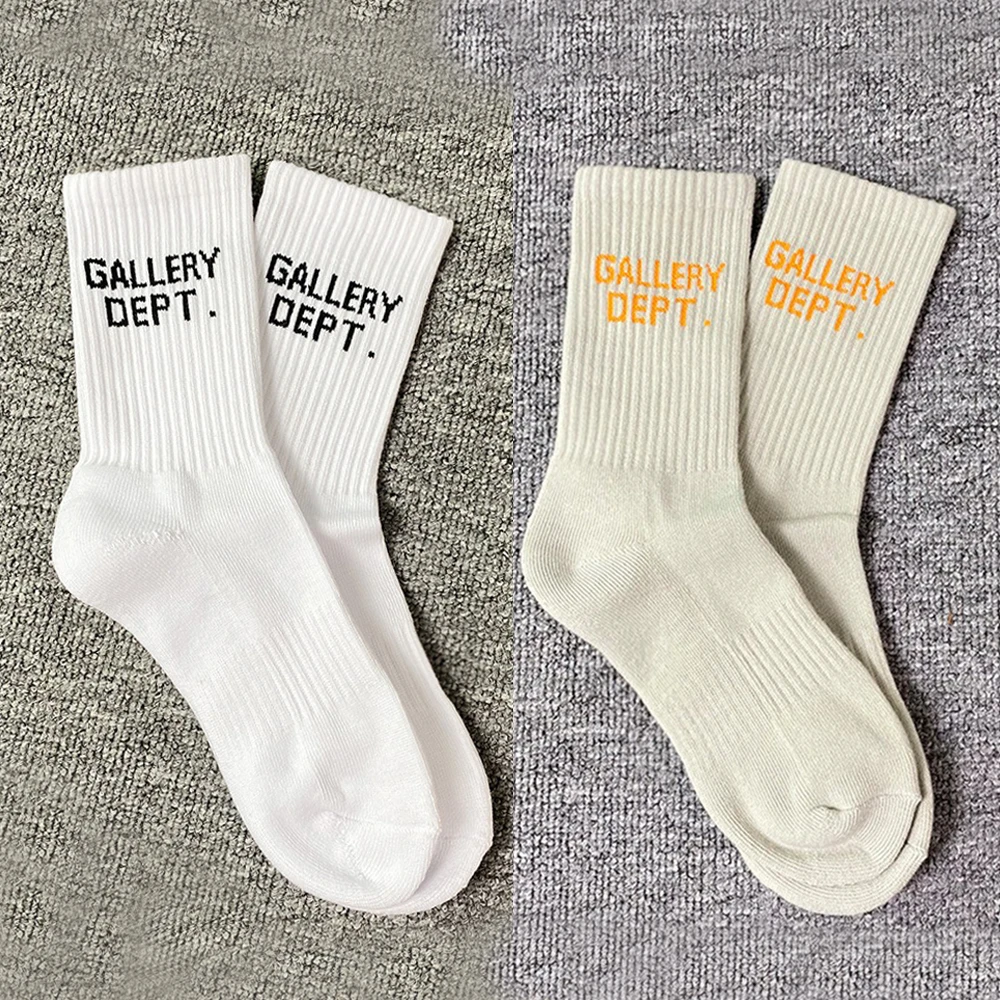 2Pairs/Set 2023 NEW Gallery Dept Tide Men Women Style Letter Socks Letters Merch Accessories Cozy Socks Soft Wonderful