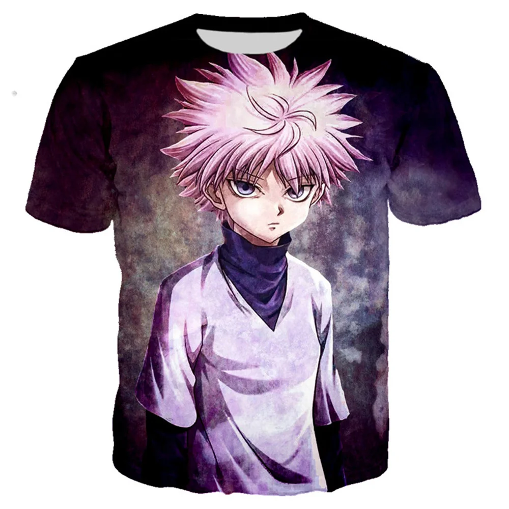 

Hunter X Hunter Аниме футболка для мужчин Camisetas манга Топы Одежда Мужская Уличная Футболка Camisa Masculina Verano Koszulki