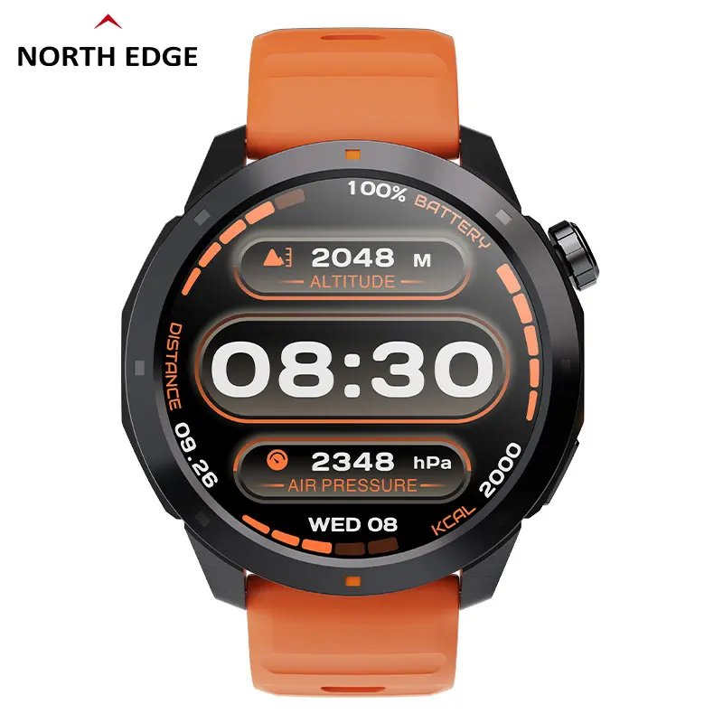 NORTH EDGE новые часы Xterk 2 с GPS мужские спортивные 1 43 HD AMOLED-дисплей 50 м банкомат
