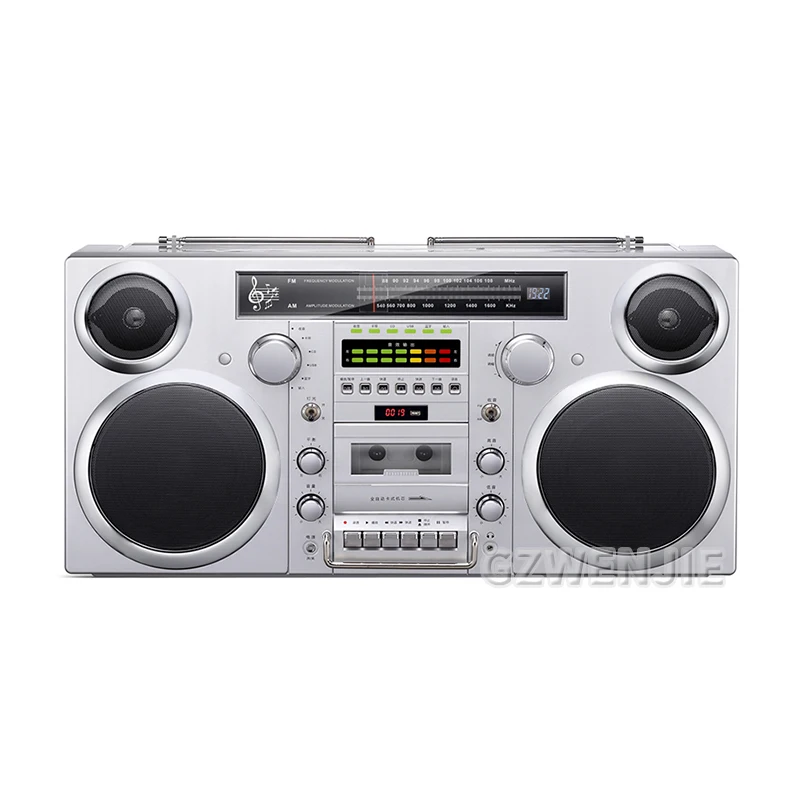 CD-плеер Boomox с Bluetooth AM FM-радио AUX USB MP3 дистанционным управлением питание от